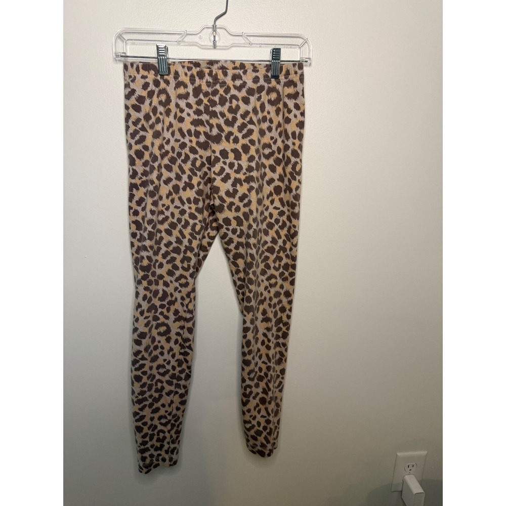 Old Navy Women Leopard Print Leggings Brown Tan Animal Print Stretch Pants M